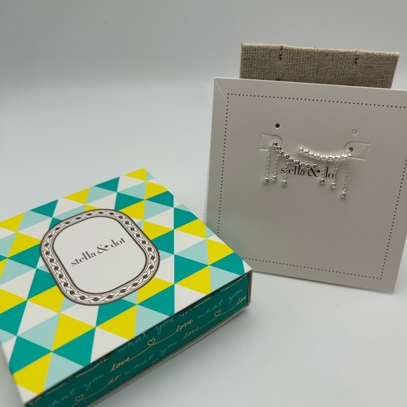 Stella & Dot Cascading Ear Climbers Silver BNIB - Picture 3 of 5